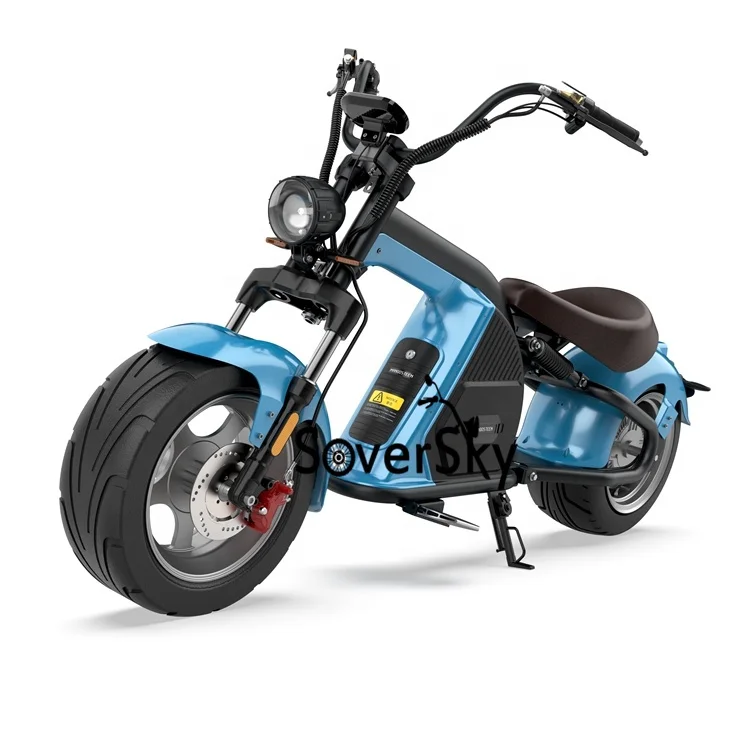 SoverSky EEC COC citycoco 3000w electric scooter with fat bike tire us warehouse