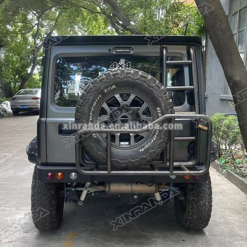 Jimny Sierra JB74 Rear Tail Back Ladder Storage Rack Spare Wheel Rack 3 in 1 Steel Cargo Ladder For Suzuki Jimny JB64 2024 2023