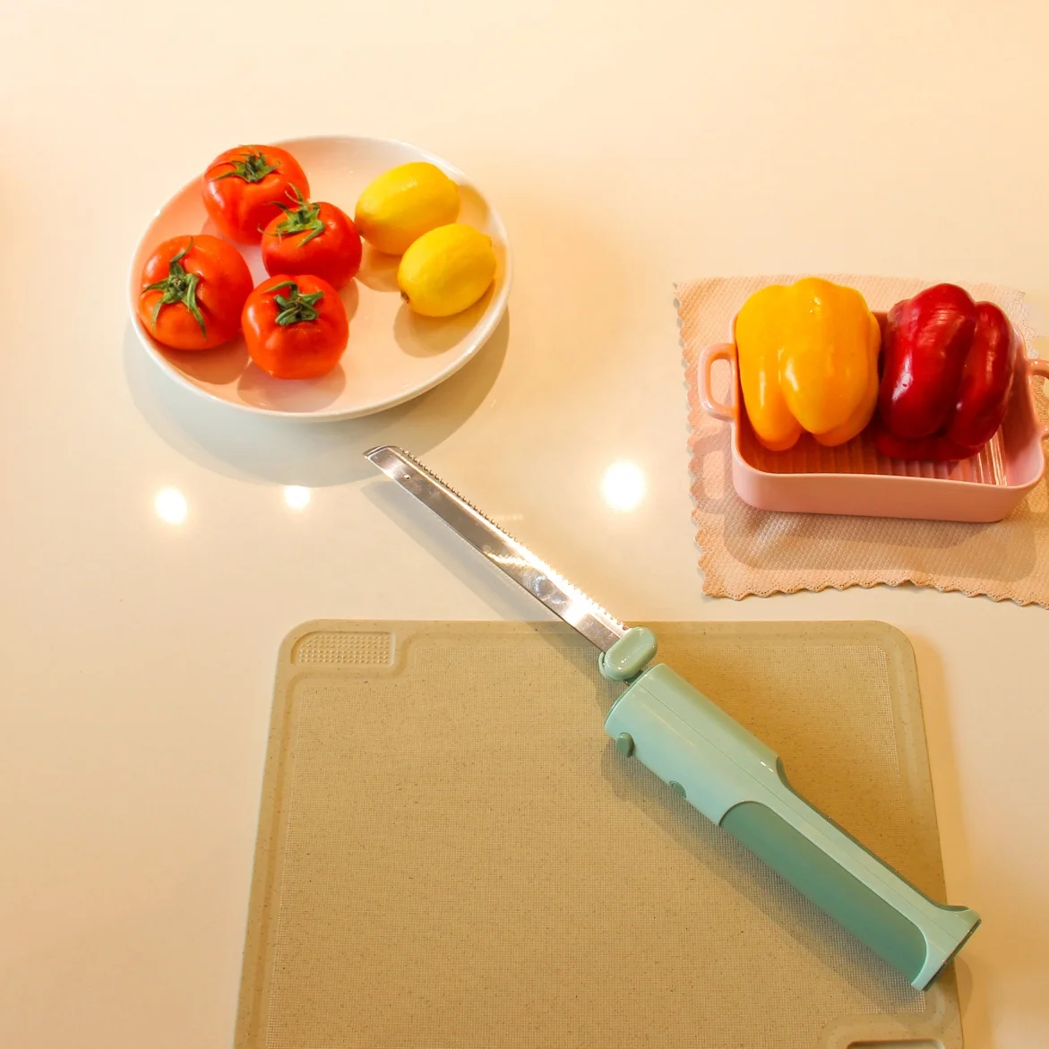 Hot Sale Cordless Rechargeable Li Battery Table Knife Stainless Steel Steak Chef Knife Set Electric Knife