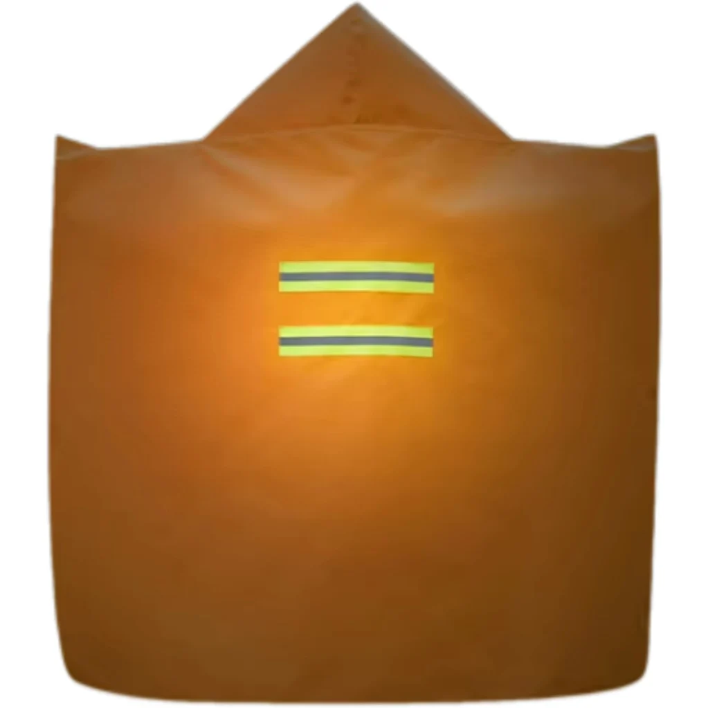 1.2*1.6 m Adult Size Fire Safety Protective Cloak Fiberglass Emergency Escape Fireproof Cloak With Reflective Stripe in Home