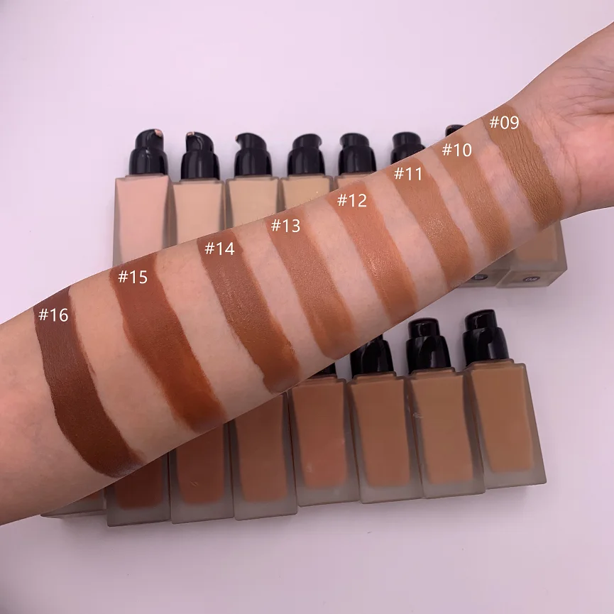 
Factory price cheap with low MOQ waterproof OEM 9 color private label foundation 