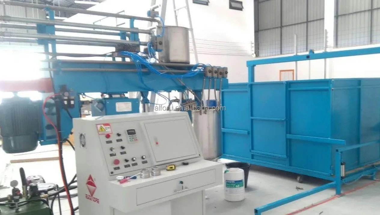 Furniture Mattress Sofa Semi-automatic Batch Polyurethane Foaming Sponge Making Machine Equipment Manual Batch PU Foam Machine