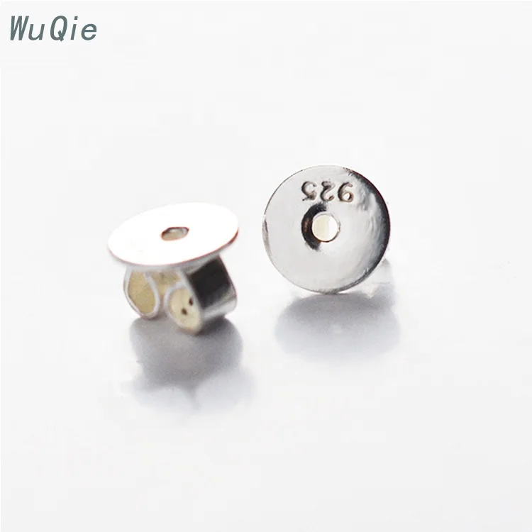 Wuqie оптовая продажа позолоченные серьги ювелирные изделия серебро 925 пробы на заказ застежка для