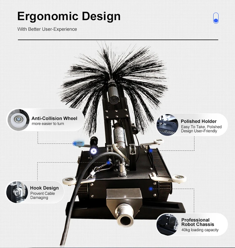 New design main ventilation ac duct cleaner equipment