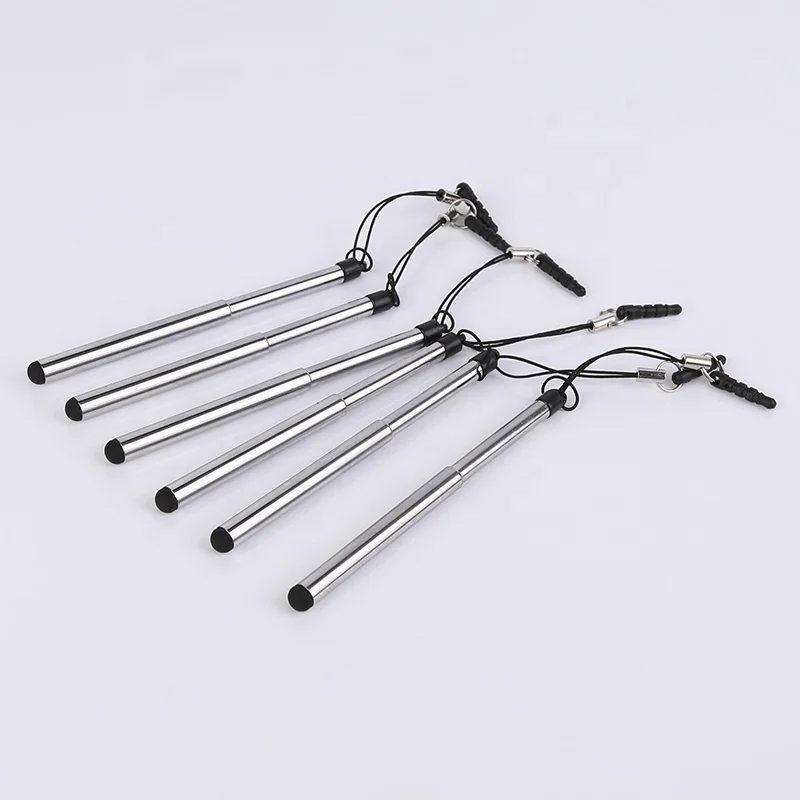 Copper tube telescopic rod stylus telescopic pendant mobile phone dust plug