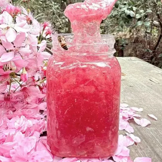 new product sakura flavor 100% natural bee honey
