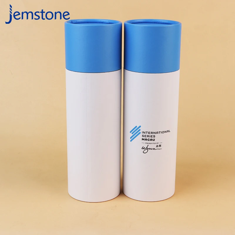 Recyclable Custom Free Design Kraft Paper Tube Sock Towel Storage Containers Cylinder Packaging