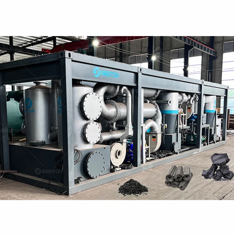 Beston Group 200kg~300kg/h Biomass Carbonization Equipment Sawdust Wood Chips Charcoal Making Machine