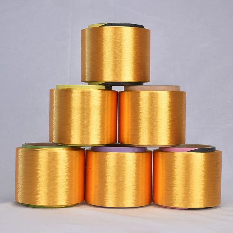 Free samples spun polyester sewing thread yarn fdy 150/48 fdy polyester yarn