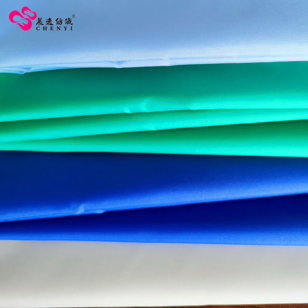 190t waterproof pu coated woven polyester fabric