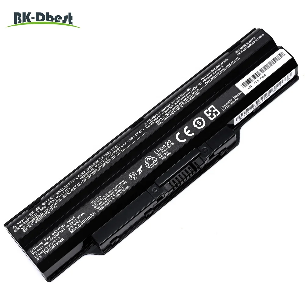 BK-Dbest 10.8v 72wh New Replacement Laptop Battery FPCBP390 For FUJITSU FMVNBP223 FMVNBP224 FPCBP390 FPCBP392 Rechargeable