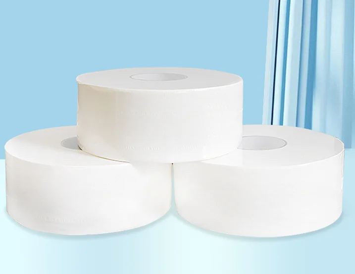 High-quality Bamboo Pulp OEM Customized logo Jumbo roll toilet paper White Bleached Soft Virgin Bamboo Toilet Paper