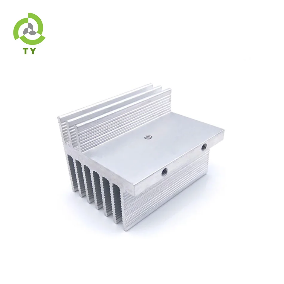 
China factory manufacturer skived wave fin aluminium heat sink with anodize color skived heat sink 