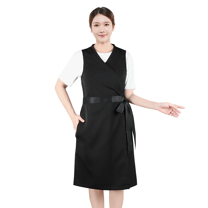 Waterproof Custom Logo Polyester Spa Beauty Salon Uniform Hair Salon Uniforms Apron Barber Uniform