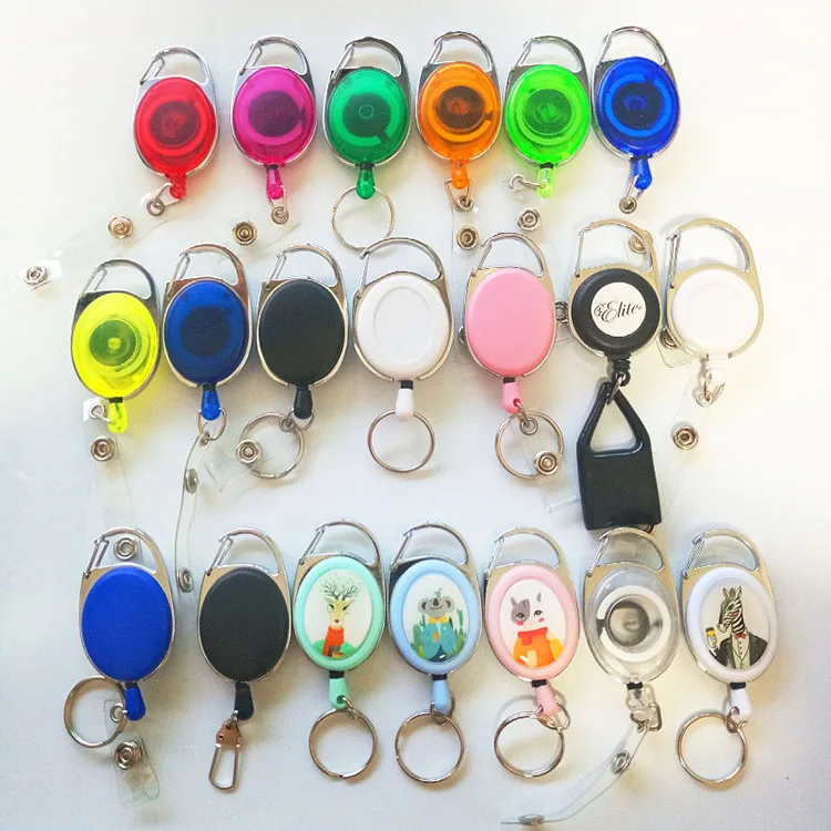 Retractable Pull Badge for Name ID Card Id Nurse Badge Reel Card Holder School Supplies Office Accessories