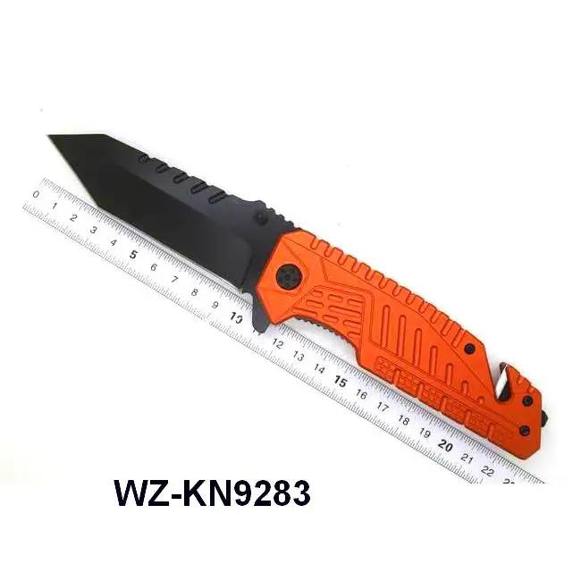 stainless steel material type professional camping folding pocket knifes survival knife