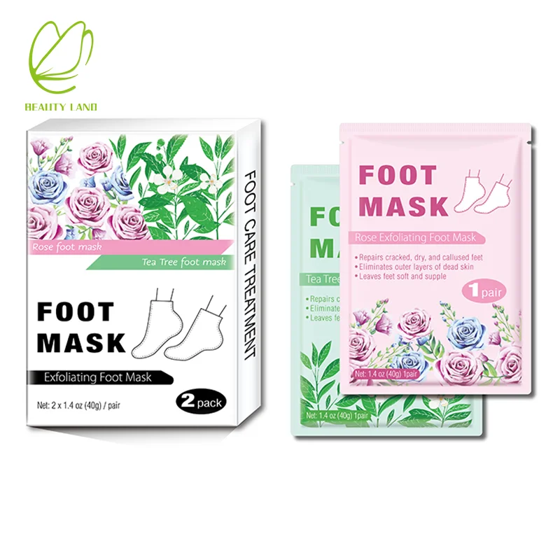 Best effective organic natural hydrating nourishing moisturizing peeling footmask exfoliating collagen foot sheet mask socks