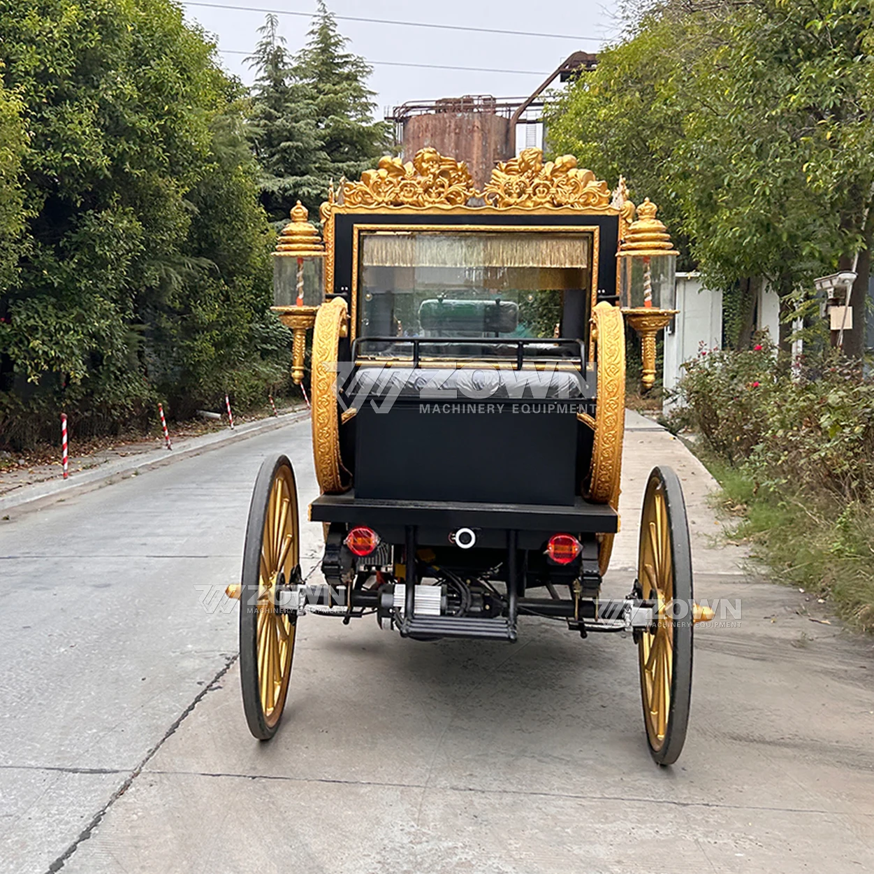2024 New Design Logo Royal Carriages Electric Classic Royal Carriage Cinderella Electric Carriage for Sale with Lights