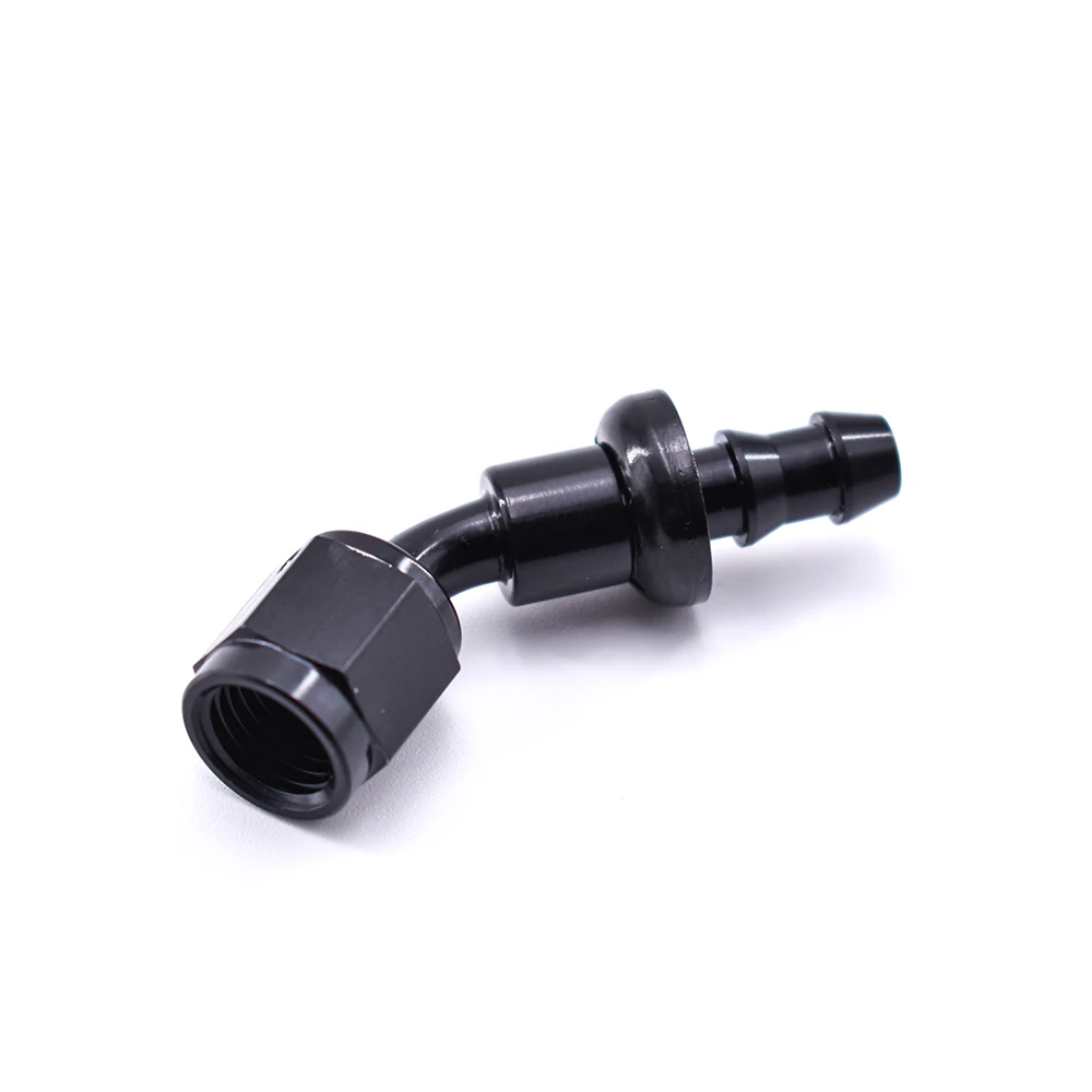 custom made hose ends Aluminum Alloy 6061-t6 AN Fitting Swivel Push-lock Oil fuel Hose End