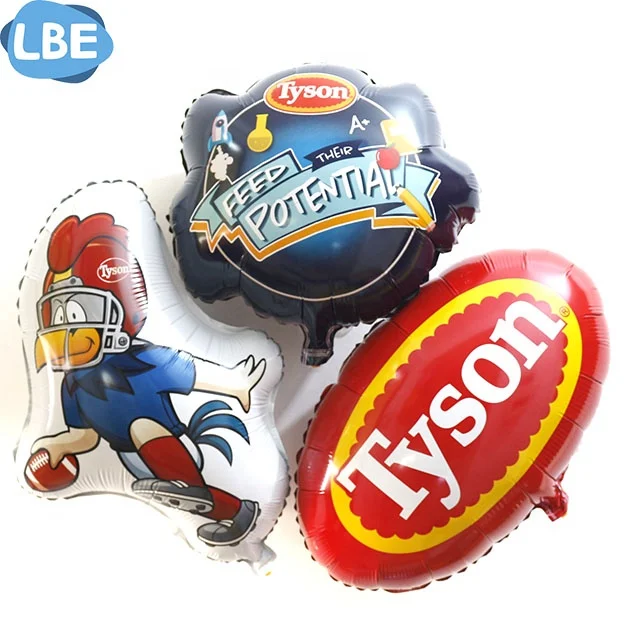 Oval advertisement custom aluminum film balloon
