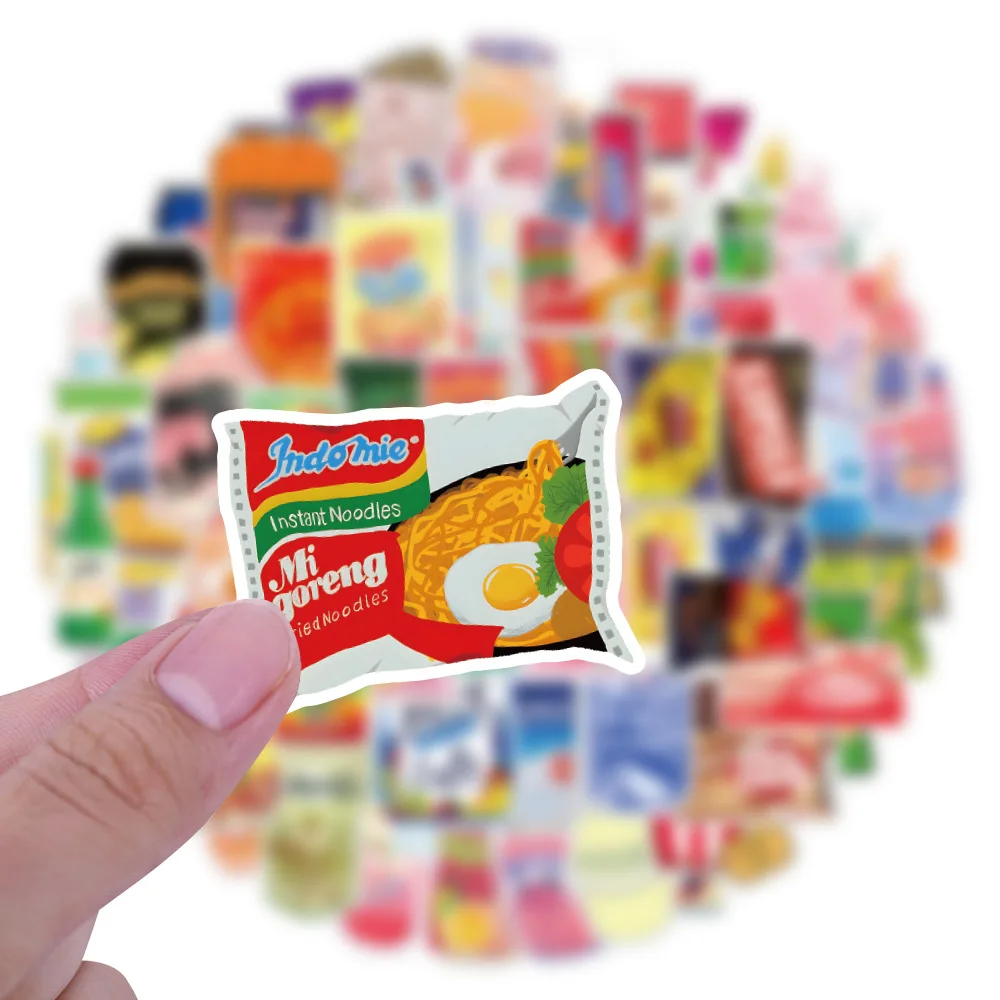 100PCS Snack Packaging Graffiti Stickers Decorated Suitcase Guitar Sticker Notebook Lunch Box Diy Waterproof Stickers Wholesale
