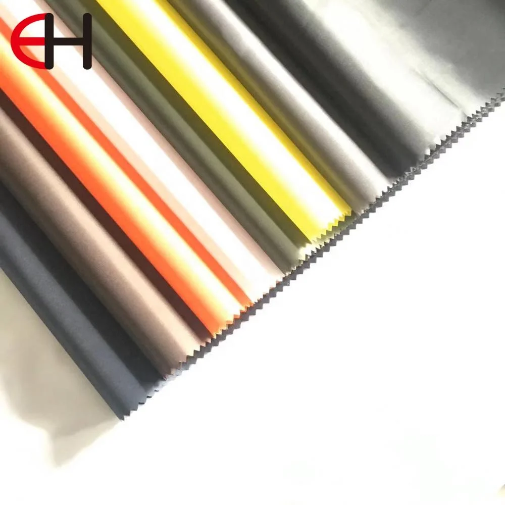 
210T Polyester Taffeta Fabric With PA Coated Fabric Waterproof Fabric For Tent Umbrella Bag Lining 