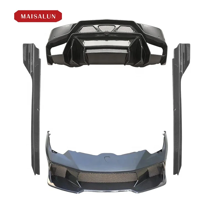 Car Auto Parts Front bumper Side skirts Rear bumper Bodykit For Lamborghini Huracan LP 610 580 V Style Carbon Fiber Body Kit