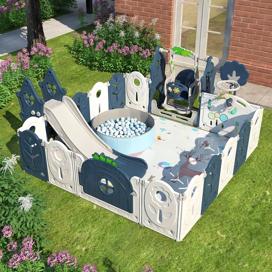 Открытый и Крытый лес тип ребенка безопасный складной качели дети пластиковый манеж детская игровая