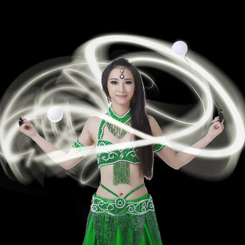 led belly Dance Poi Veil For Ladies