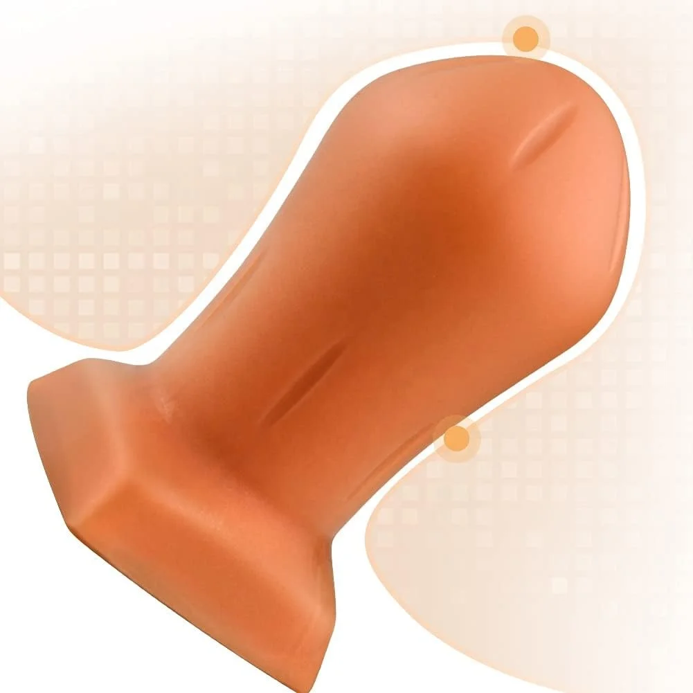 Ultra Soft Anal Plug Liquid Silicone Butt Plug with Strong Suction Cup G-spot Stimulation Vaginal Masturbation for Women and Men