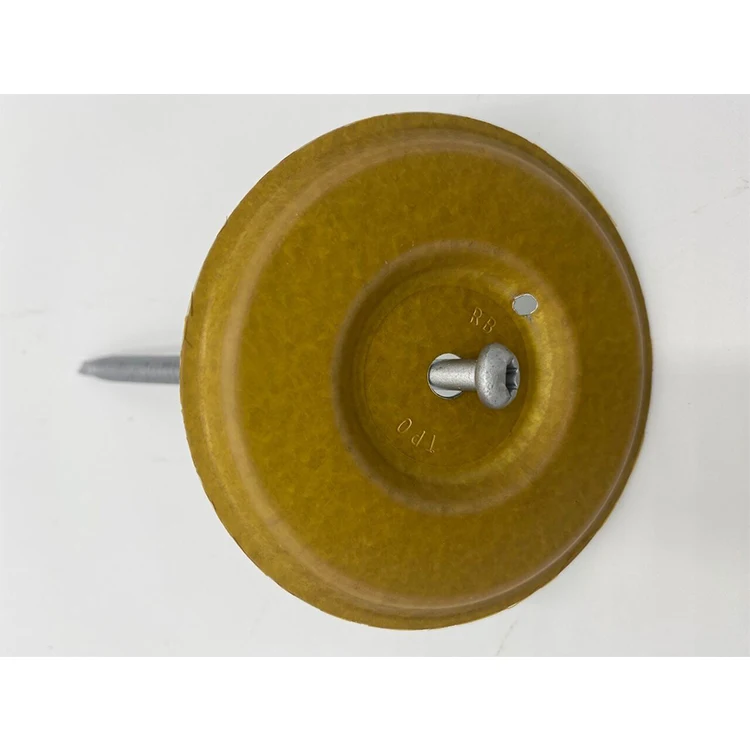 Желтая круглая пластина OMG с покрытием TPO/мокер/кронштейн/оборудование/аксессуары/кровельные крепежи