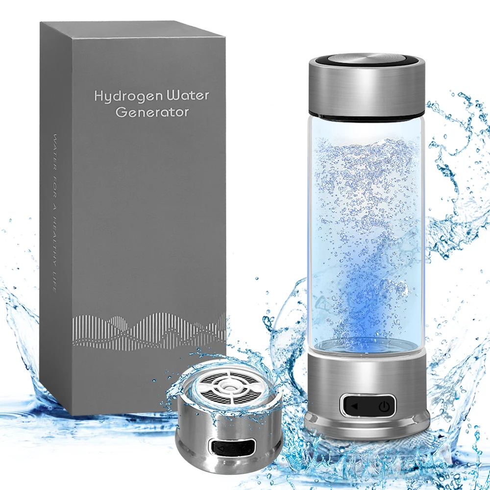 Portable Hydrogen ion Water Spe Pem h2 Hydrogen Water Bottle Wholesale Glass Hydrogen Rich Water Cup