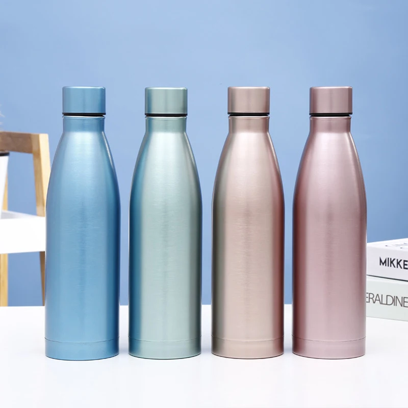 single-layer 304 stainless steel cola bottle outdoor car riding water bottle business gift insulation water bottle classic