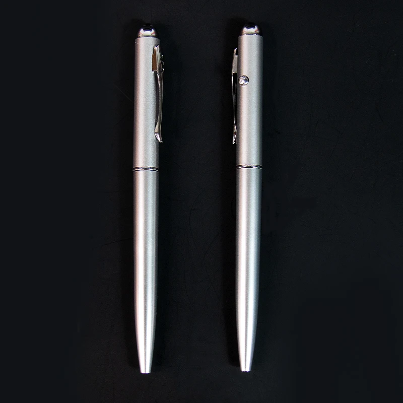 UV blacklight reactive invisible ink ballpoint pens security spy pen with uv light CH-0817 promotional magic uv invisible pen