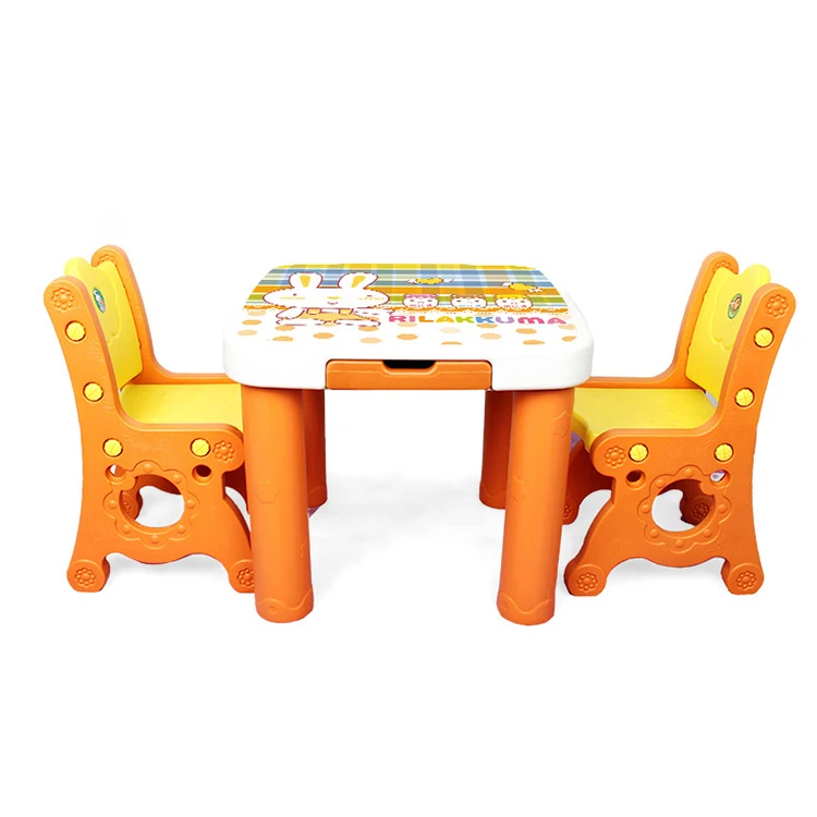 Multifunction Kids Study Drawing Table Chair Set Kids Plastic Furniture Study Table And Chairs
