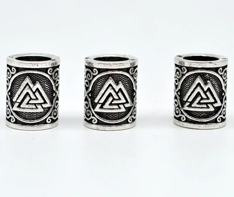 Бусины для волос в винтажном скандинавском стиле руны викингов для женщин и девушек аксессуары