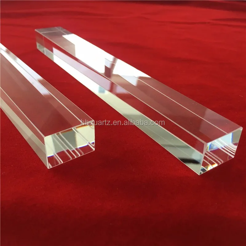 Устойчивость к коррозии, полировка, Прозрачный квадратный кварцевый стержень, кварцевый стержень из кремнеземного кварца