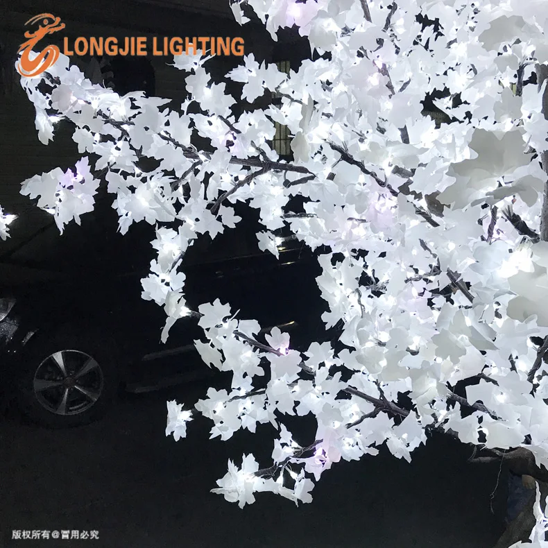 H:300CM 2544 Leds Outdoor led garden lights luminous holiday decorative maple tree LED light peach tree cherry tree