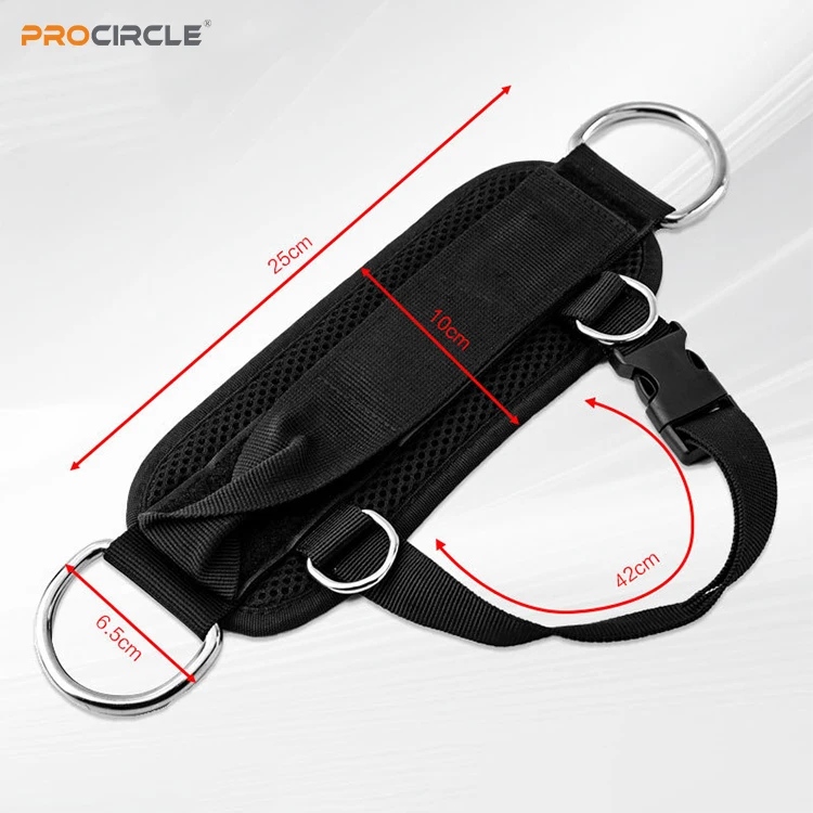 WA-F2031 Sandwich Material Ankle Strap for Cable Machine and Resistance Band for Glute Workouts and Leg Extensions with Strap