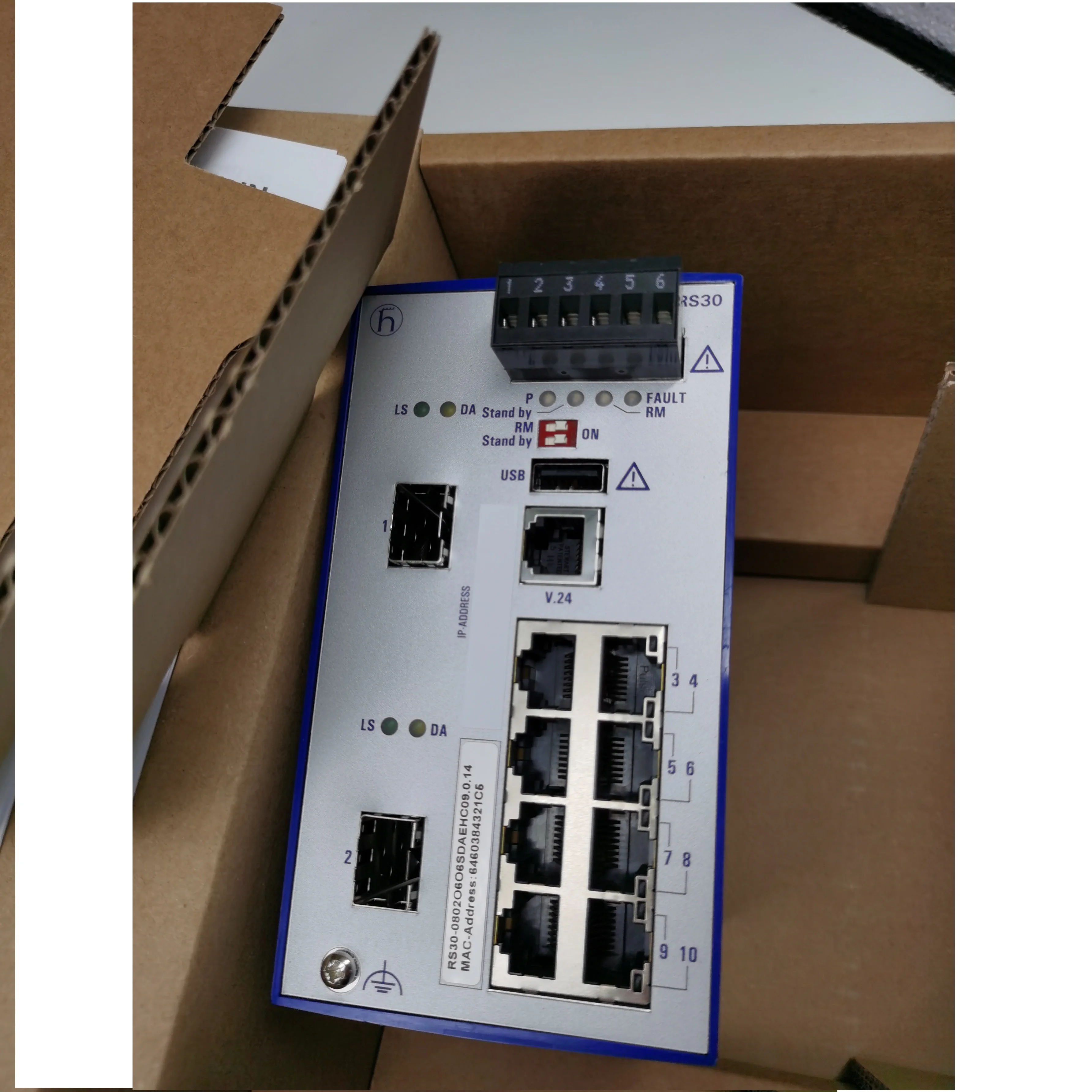 Hirschmann OpenRail Gigabit Ethernet RS30-0802O6O6SDAEHH/HC  industrial Switch