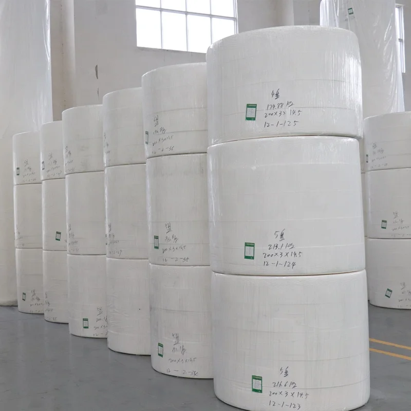 Bamboo pulp jumbo mother roll tissue Raw Material bamboo toilet paper Paper Mother Roll for making toilet paper