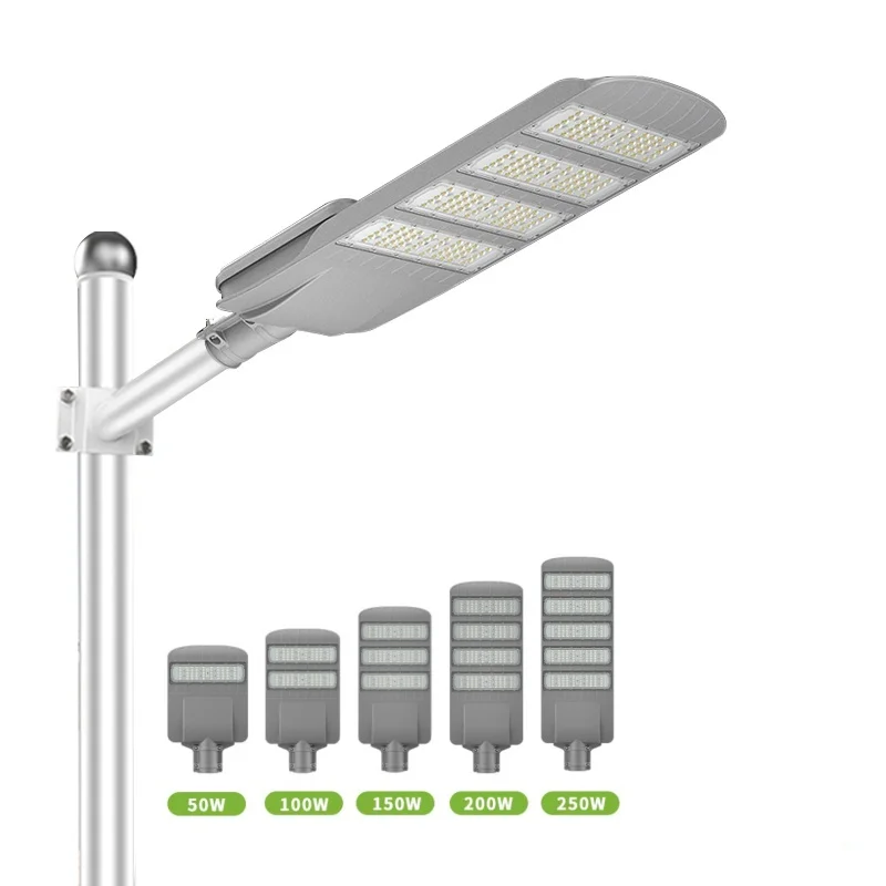Aixuan High quality Aluminum 50W 100W 150W 200W 250W 300W IP65 120V 220V Outdoor City Lighting Luminaire LED Street Lights