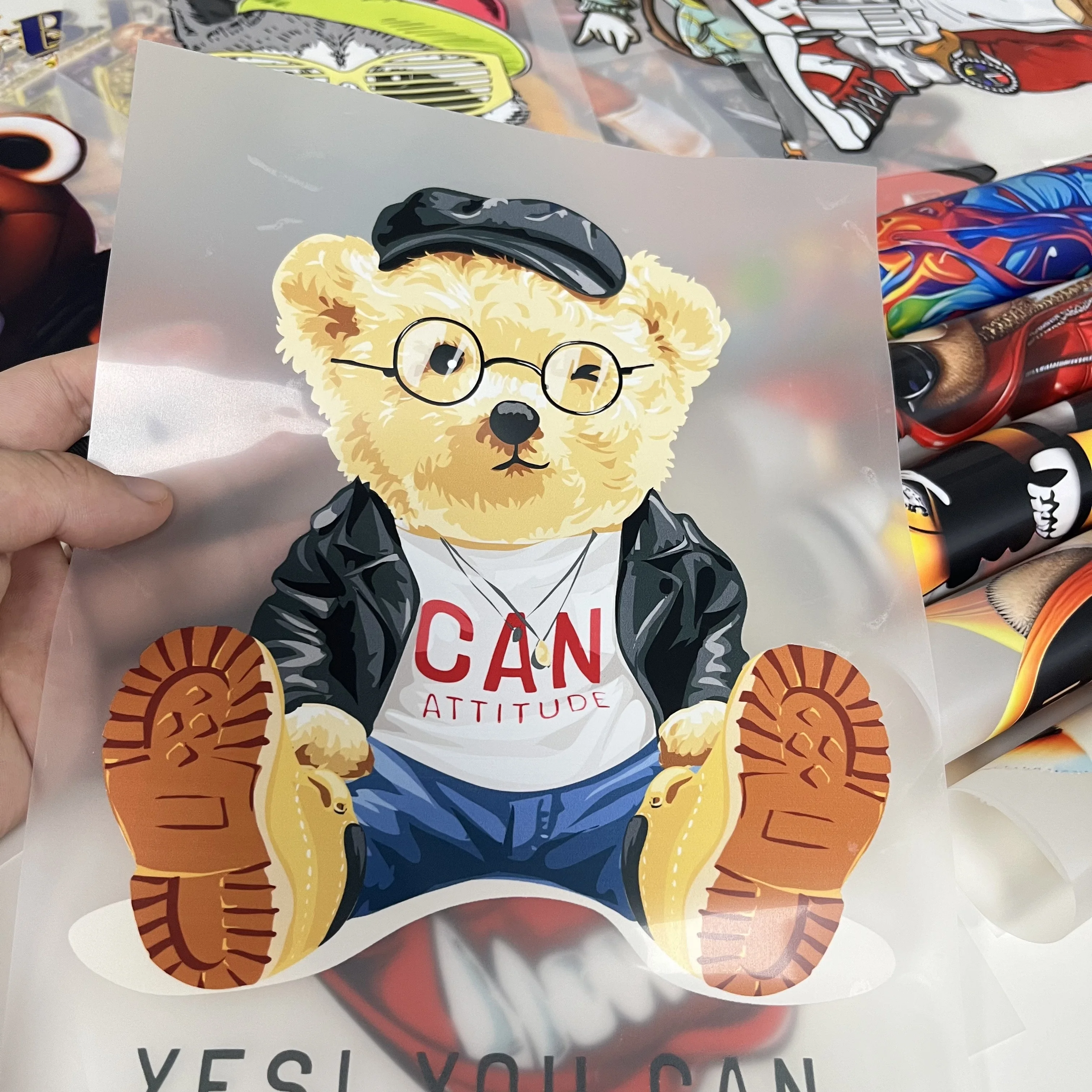 Wholesale Custom New trend Design DTF Heat Transfer Press Logo Print Plastisol Screen Printing for Clothing T-shirts Garments