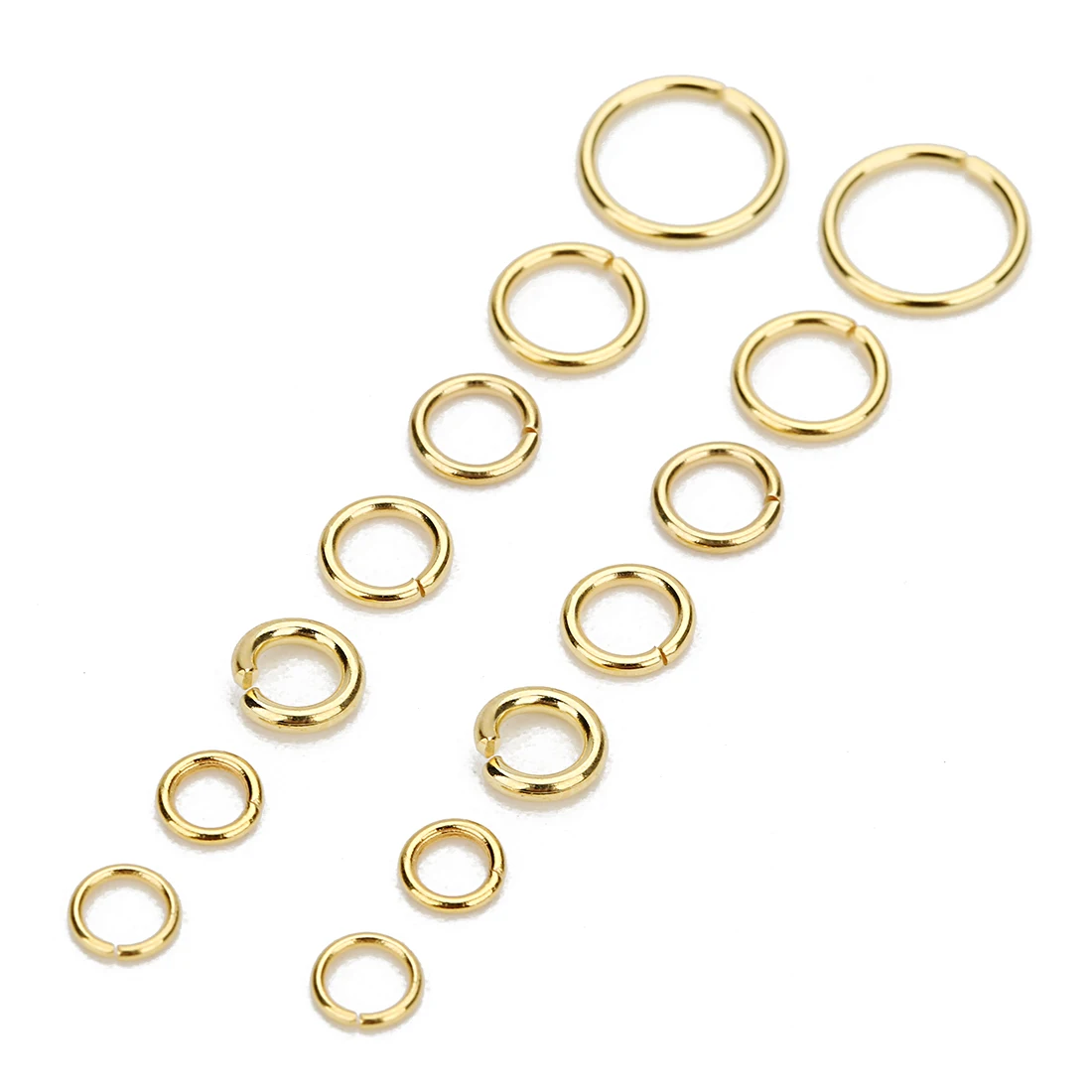 
4 5 6 8mm Gold Plated Stainless Steel Jump Rings Connectors Colored Open Jump Ring For Earrings Diy Accessories Jewelry Making 
