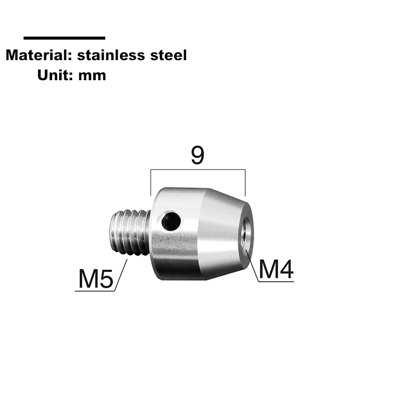 Factory direct transfer thread adapter non standard custom M2M3M4M5 styli thread adapter