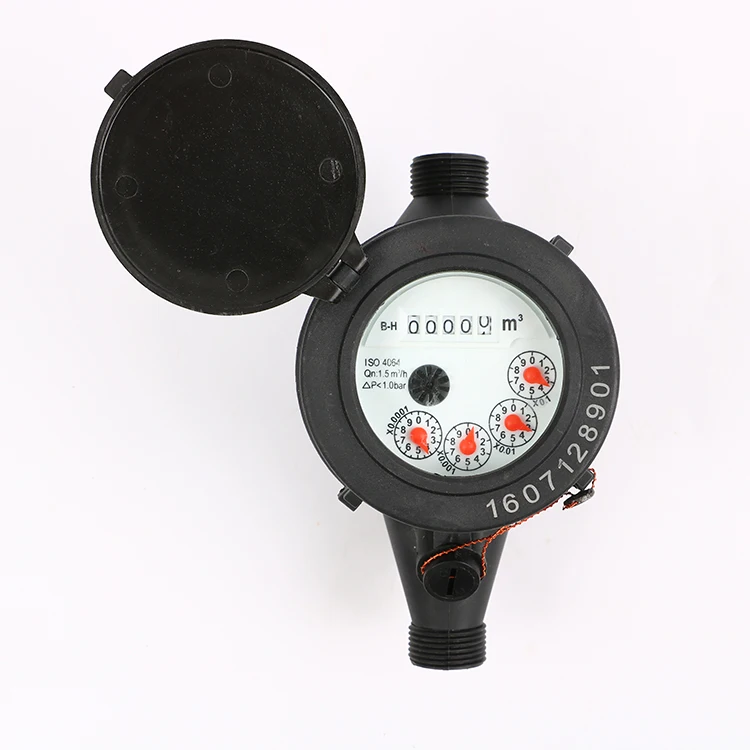 Featured supplier Multi-jet Dry Type Plastic Low Cost Brass Body Water Meter with outer adjustment device