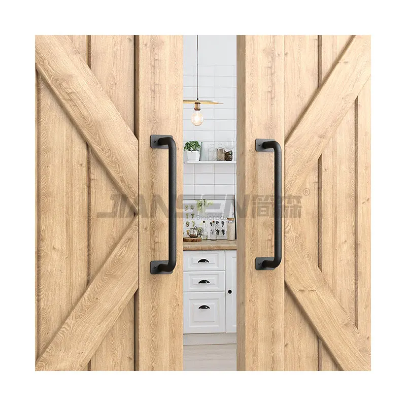 Hot Selling Customized Hardware Door Handles Sliding Barn Door Handle Pull Carbon Steel Barn Door Handle