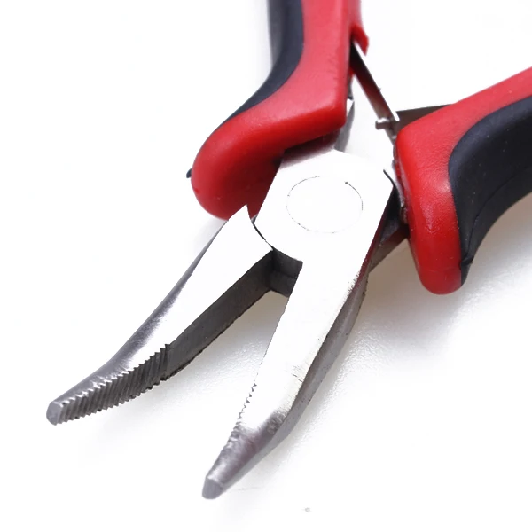 Bend Tip Pliers DIY Hair Extension Tool Clip Pliers for Micro Rings Links Beads Pro-bond Hair Extension Pliers
