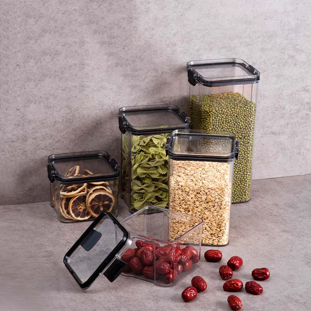 Eco-friendly Airtight Preserving Sealed Containers Clamp Silica gel Storage Jar Candy Sealed jar