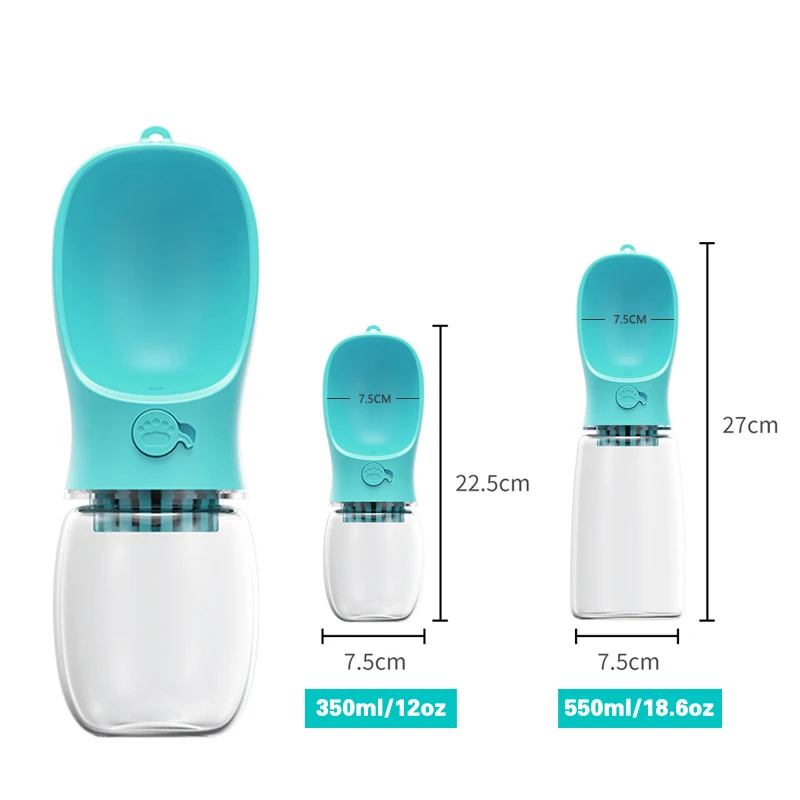 Manufacturer wholesale cheap filter portable dog pet water bottle for outdoor use